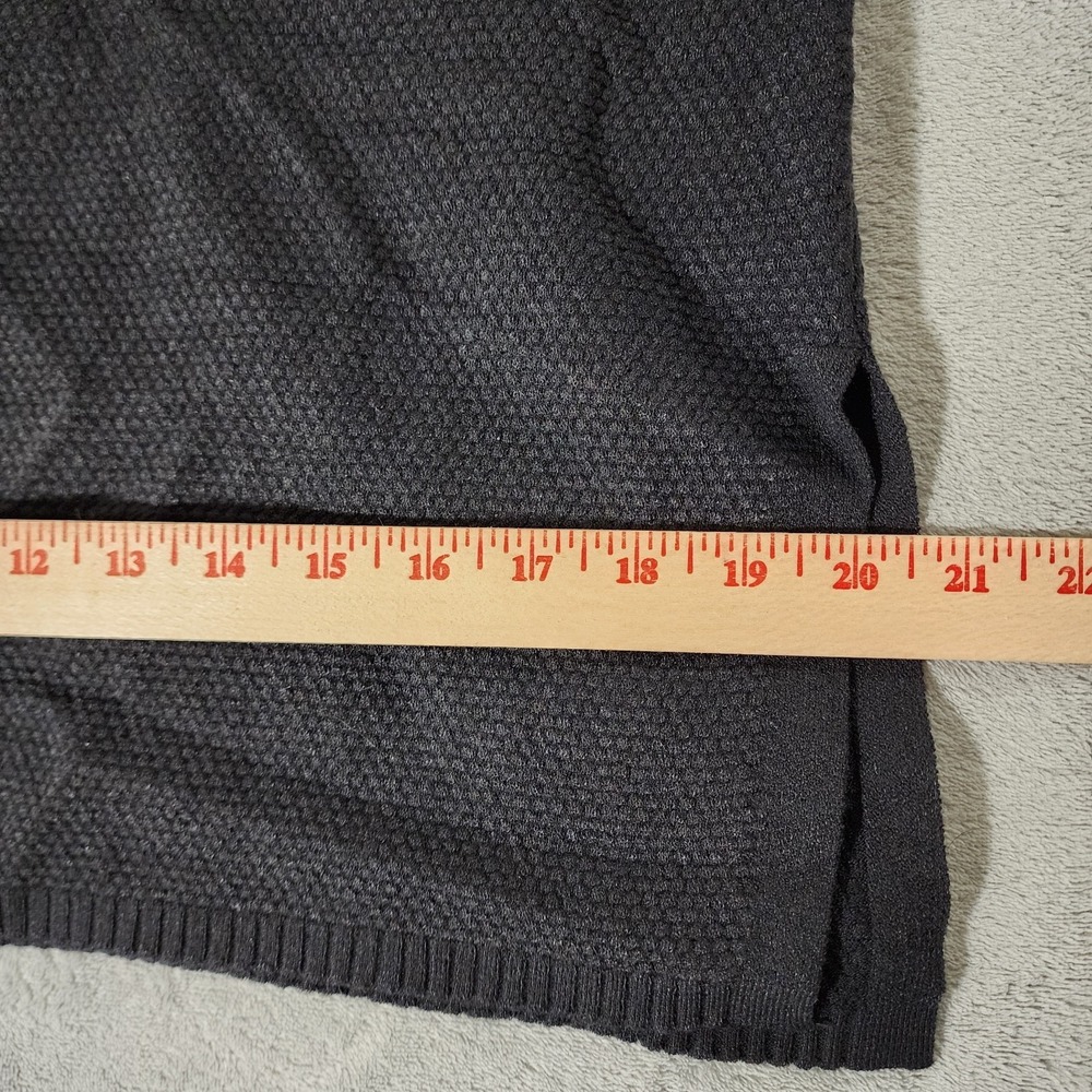 Prana Bodycon Dress Women's Medium Black Knit Turtleneck Midi - Picture 5 of 7
